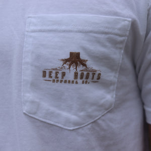 Short Sleeve Natural Logo Tee - White
